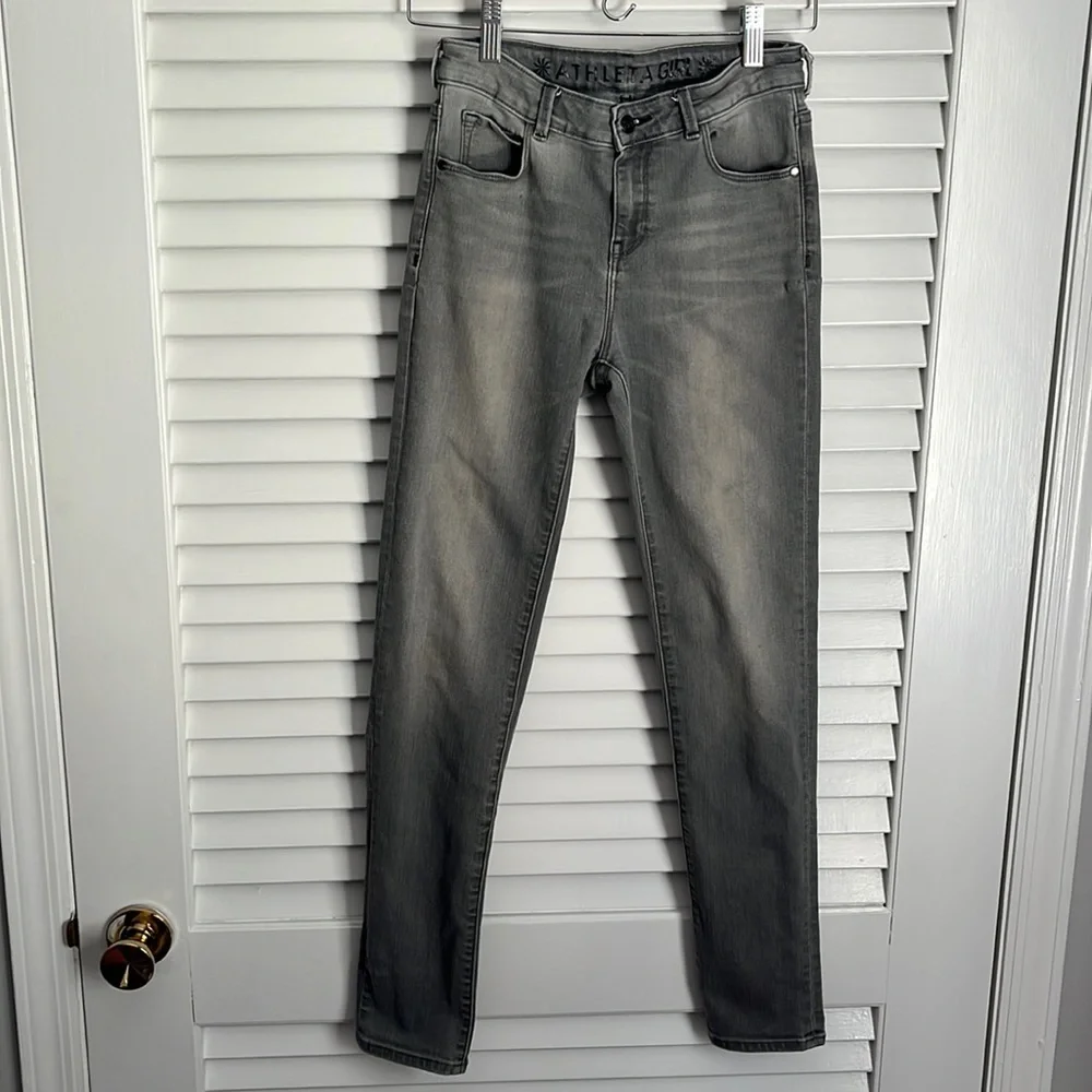 Athleta Girls School Day Jeans Gray Denim sz 14